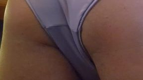 Nice Cute Ass in His New Purple Swimsuit