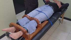 Electro tickling bell game with Miss Moon (full body camera - 1080p)