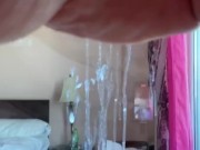 Straight lad Andy Lee with huge cumshot