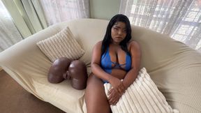 Jealous ebony step-sis&#x53D1;&#x73B0;me with sex doll, then sucks my dick&#x1F32D;