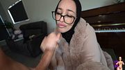 Hijab step-mommy ahegao cock obsessed