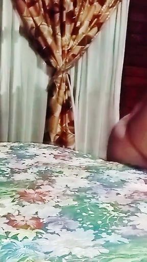 Stunning moment from &quot;Threesome with a beautiful trans and my mature stepmother, how delicious the milf sucks our cocks&quot;