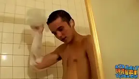 Tattooed Hunk JERKS OFF Slow-Motion in Steamy Bathtime Solo – 18+