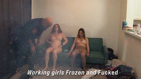 Working girls Sinthia and Eve freeze and fuck 2