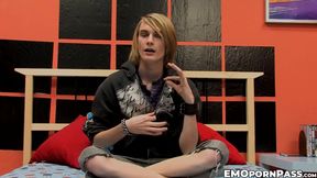 Blond Preston Andrews loves to show off his wanking technique