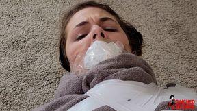 Kendra Lynn Flirting Leads To Blanket Mummification (WMV Format)