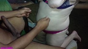 encaixando gostoso na casadinha safada e humilhando o maridinho manso