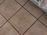 Risky wank & cum by window in hotel room
