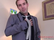 Jared Michaels Shows His Hard Dick Under Orange Stockings