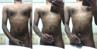 Srilanka boy solo fun hand job