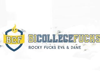 BiCollegeFucks - Dane watches Rocky bang Eva then joins in