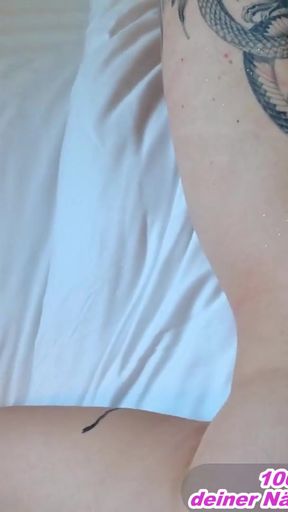 Key moment from "German skinny blonde 18yo shemale tranny get anal couple sex"