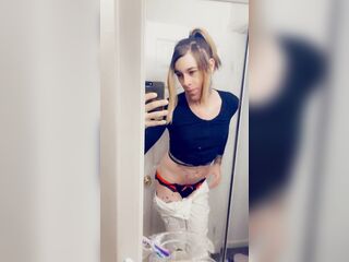 Cute Tgirl showing her pants