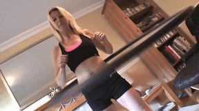 Sweaty workout with Step-Son and Mum - MP4