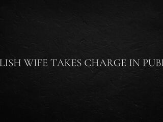 Polish wife takes Charge In Public