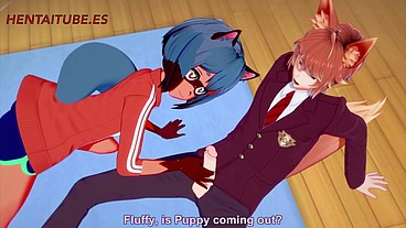 BNA Hentai - Michiru Handjob, Blowjob and Fuck - Yiff Hentai