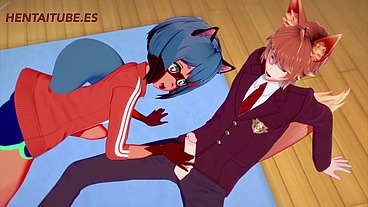 BNA Hentai - Michiru Handjob, Blowjob and Fuck - Yiff Hentai