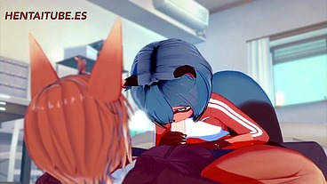 BNA Hentai - Michiru Handjob, Blowjob and Fuck - Yiff Hentai