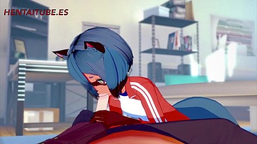BNA Hentai - Michiru Handjob, Blowjob and Fuck - Yiff Hentai