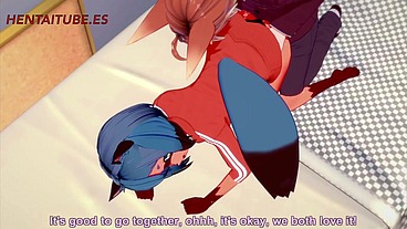 BNA Hentai - Michiru Handjob, Blowjob and Fuck - Yiff Hentai