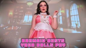 Barmaid Busts Your Balls POV