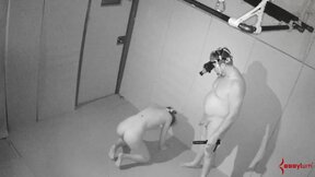 ”Kinky tied up sexy girl gets toyed”