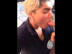 Latino Bitch Swallows Huge Load Hung White Thug