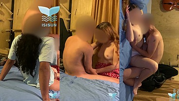 My boyfriend surprises me with a big-cock chocolate and we end up in an interracial threesome
