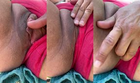 More pussy play outside