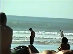 Str8 big dick on beach
