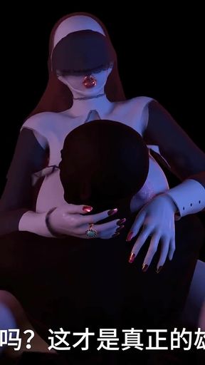 Lustful Nun Digital Lust: Curves Beyond Ima - 3D Animationgination