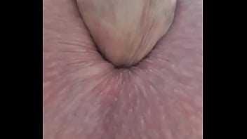 Close selffuck and cum