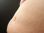 Fun belly play before a boring zoom meeting