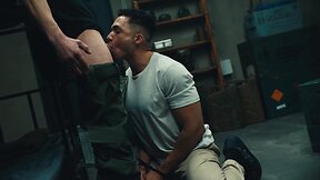 Straight guy prank turned gay sex with Ruslan Angelo, showcasing his signature uncut monster cock
