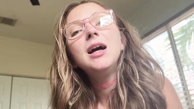 Macy Meadows takes a big creampie from her step-sibling in a POV fantasy
