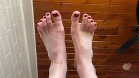 New Red Pedicure (mp4)