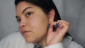 Ears - I use my nails as a cotton swab to clean my ears