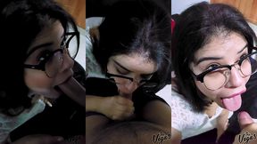 (full video) naive catholic girlfiend persuaded to suck cock and swallow the cum!