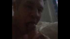 Curious straight guy sucks gay strangers cock.