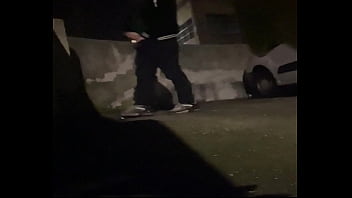 I filmed my flatmate pissing in the street after party