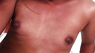 Horny Asian shemale model jerks her impressive dick so well