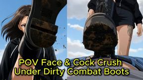 POV Boot Worship to Bootjob - Lick Sakura's Dirty Soles Then Feel Your Cock Crushed