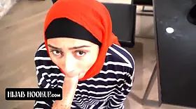 Wild stepson trains middle eastern stepmother Lilly Hall how to give the greatest blowjobs