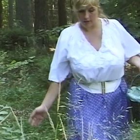Monster boob stepmom has fun in the forest