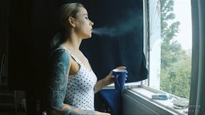 Morning coffee and cigarette HD MP4