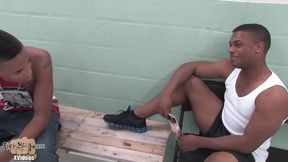 DeJuan Diamond Pleases Logan Heart in IntenseGay Blowjob & Anal Session