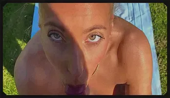 Blonde Emily Bright Gets Creamed in the Great Outdoors