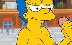 Cartoon Porn Marge and Moe Fucking Anal Creampie