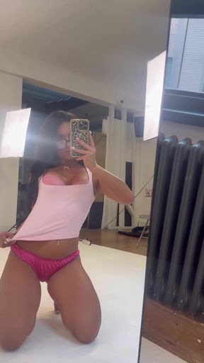 Brunette petite onlyfan shows off her body