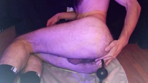 Self-knuckle And supreme-sized smash-fuck-hole Injections Lead To immense rectal Pumping Out Conclude